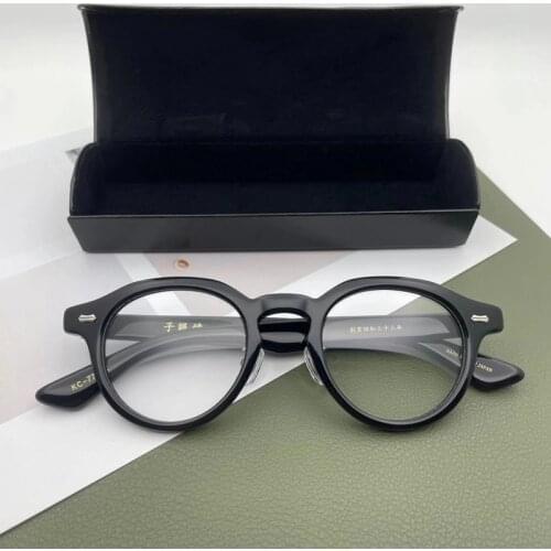 Hand-made Glasses Frame Prescription Glasses Women Myopia Eyeglasses Frames for men Vintage Japanese Designer Brand Glasses