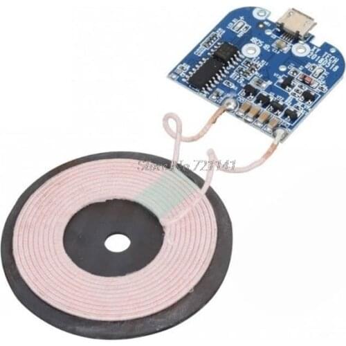 Qi Wireless Charging Standard Receiver Charger Module For Micro USB Mobile Phone Charger Board DC 5V 2A 10W Electronic DIY