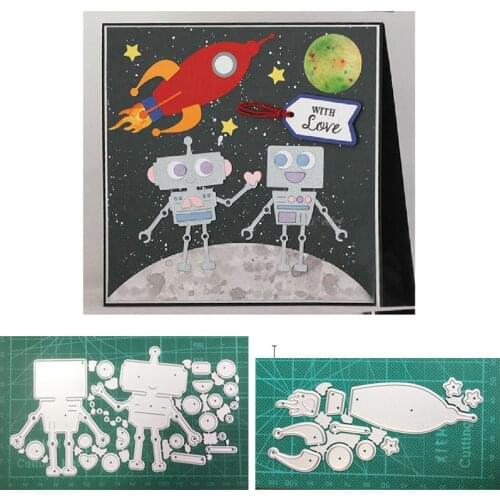 Craft dies Robot Alien Rocket metal cutting dies cut die mold decoration Scrapbooking dies knife mould blade punch stencils dies