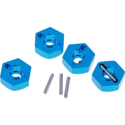 4Pcs Wheel Hex 12mm Drive Hubs Hexagonal Adapters for Wltoys 12428 1:12 FY03 Part Accessories