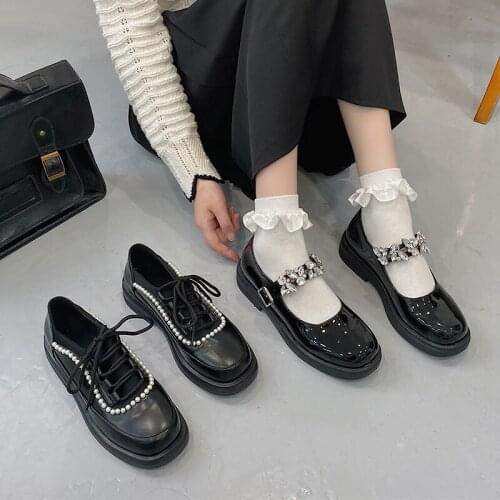 Shoes Woman 2021 All-Match Loafers With Fur Platform Casual Female Sneakers British Style Oxfords Round Toe Flats New Slip