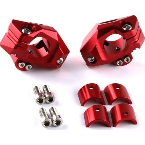 Universal Motorcycle Aluminum Screw Hole 22mm 28.6mm HandleBar Risers Fat Handle Bar Mount Clamp For Racing And Scooter