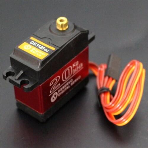 1 x Waterproof servo DS3218 Update and PRO high speed metal gear digital servo baja servo 20KG/.09S for 1/8 1/10 Scale RC
