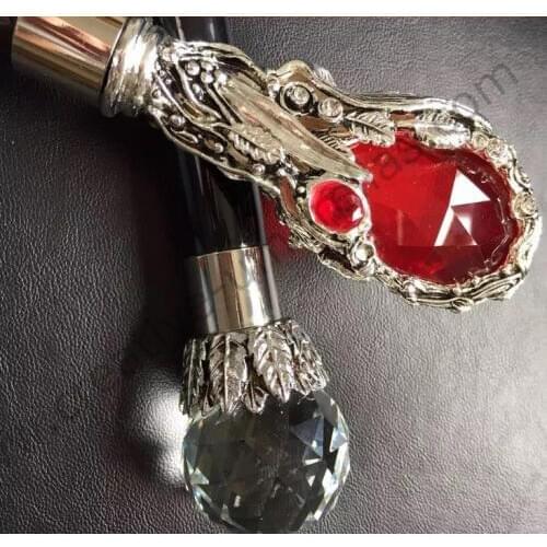 Anti-thunder Fiberglass 75T steel alloy windproof straight&folding anti-uv gift Crystal ball parasol& advertising ruby umbrella