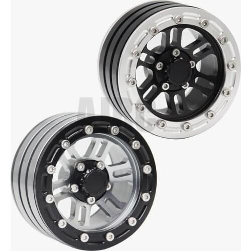 1.9 Wheel Hub Metal Alloy 1.9 Beadlock Wheel Rims for 1:10 RC Crawler Traxxas TRX4 TRX6 Redcat D90 Axial SCX10 AXI03007 90046
