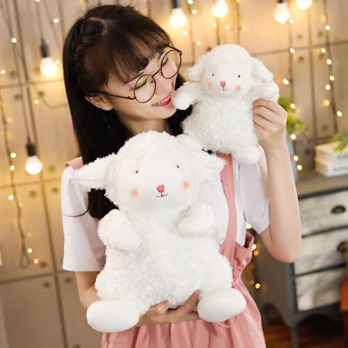 1pc 20/35cm Lovely White Sheep Plush Toys Kawaii Alpaca Dolls Stuffed Soft Cute Animal Toys Kids Children Baby Birthday Gift