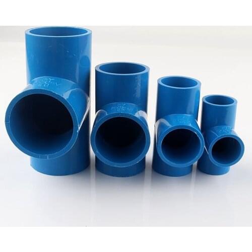 2~10Pcs 20/25/32/40/50/63mm PVC Equal Tee Pipe Connectors Garden Irrigation Connector Aquarium Adapte Industry DIY