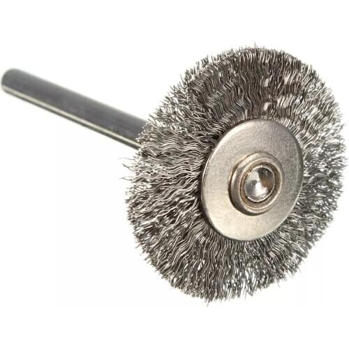 22mm Steel Wire Wheel Brush Compatible for Die Grinder Dremel Rotary Tools 10pc