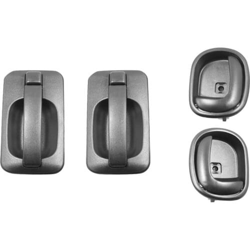 4PCS SET FRONT LEFT RIGHT INTERIRO AND EXTERIOR DOOR HANDLE FOR HYUNDAI 35T 99- 1999- FR:82340-7A001 FL:82330-7A001