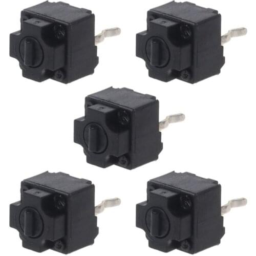 5Pcs Original Mouse Square Micro Switch Button EVQP0E07K Baolei Shark IE4.0 Black Spots 6x6x7.45 Q81E