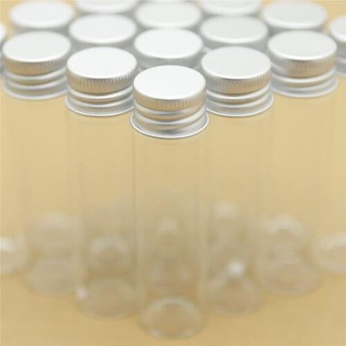 50pcs/lot 22*80mm 20ml Tiny Glass Jars storage bottles & jar Glass Bottle Vial Small Jars Mini Containers DECORATIVE Bottles