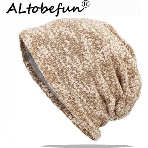 ALTOBEFUN Autumn And Winter Hats For Women Knitted Design Ladies Thin Hat Brand Skullies And Beanies Men Hat Unisex AHT177