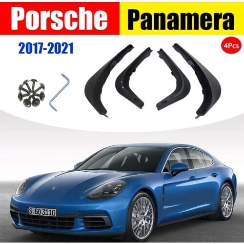 Mudflaps Front and Rear 4pcs FOR Porsche Panamera Mudguards Fender Mud Flap Guard Splash Mudguard Car Accessories Auto Styline