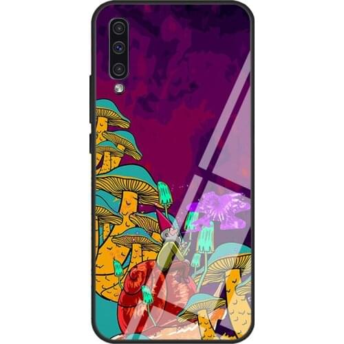 Smoking Shroom Psychedelic Smoker Tempered Glass Case For Samsung A52 A12 A32 A42 A72 A31 A51 A71 A40 A50 A70 A20e A21S