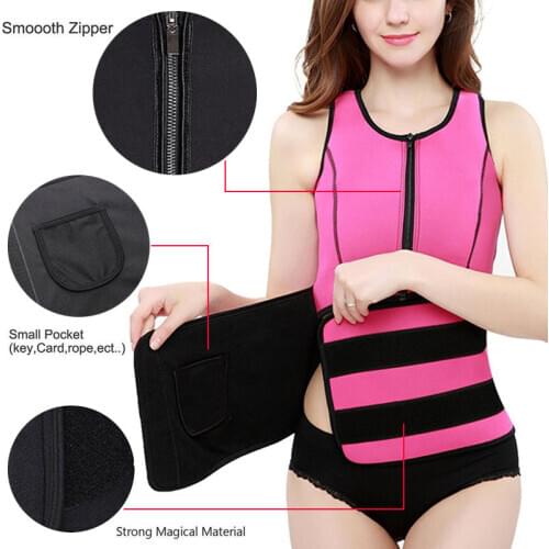 Womens corset Neoprene Sauna Suit Tank Top Sweat Vest Workout Shapewear Adjustable Waist Trainer Trimmer Body Shaper