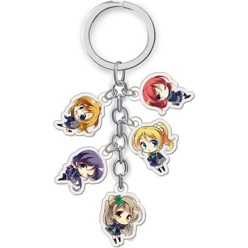 Danganronpa Double Sided Acrylic Keychain Fans Collection Anime Game Figures Nanami ChiaKi Nagito Komaeda Key Chain Cute Trinket