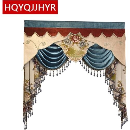 22 style European Valance for living room bedroom windows (Valance Dedicated link Not including Cloth curtain and tulle)