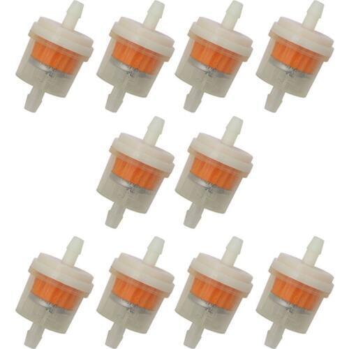 10Pcs 4/25'' 4mm Hose Motorcycle Scooter Gasoline Filter Clear Inline Gas Fuel hotqiang