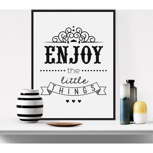 Black White Motivational Life Quotes Large Poster Print Minimalist Picture Canvas Painting No Frame Nordic Home Wall Art Gift