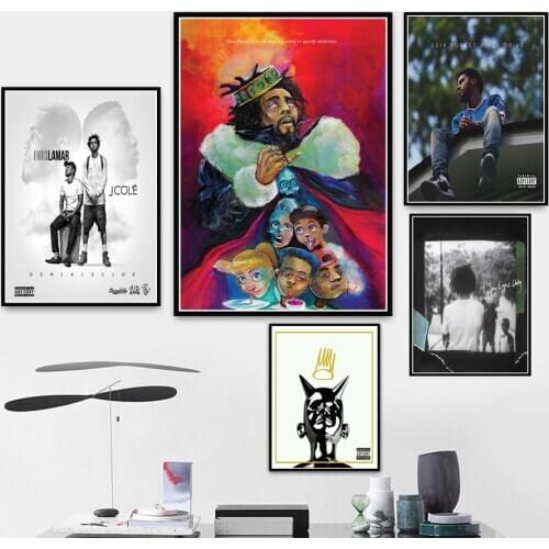 J cole K.O.D Forest Eyez Rapper Hip Hop Music Album Star Poster Prints Art Canvas Painting Wall Pictures Living Room Home Decor