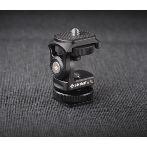 Camera Hot Cold Shoe Damping Ball Head Pitch adjustment for Led light Monitor Smartphone Microphone