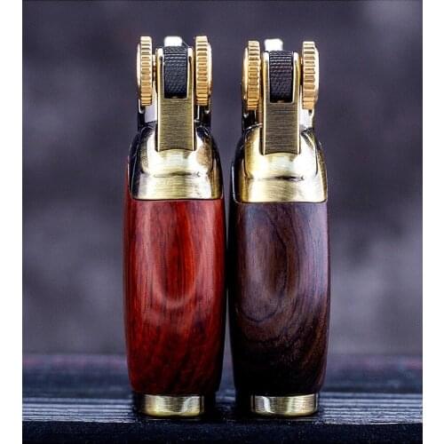 Chief Ruyi bottle kerosene lighter, creative retro Sandalwood Lighter Personality Trend Gift Collection text play