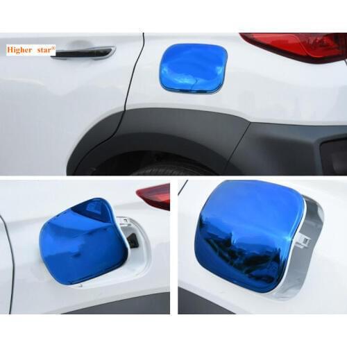 Higher star car fuel tank decoration cover, oil tank decoration sticker cap with logo for Hyundai Kona/Encino 2018