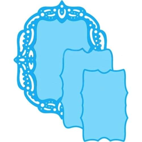 Oval Pattern Border Lace Metal Cutting Dies 2021 New Diy Molds Scrapbooking Paper Making Die Cuts Crafts Christmas Dies