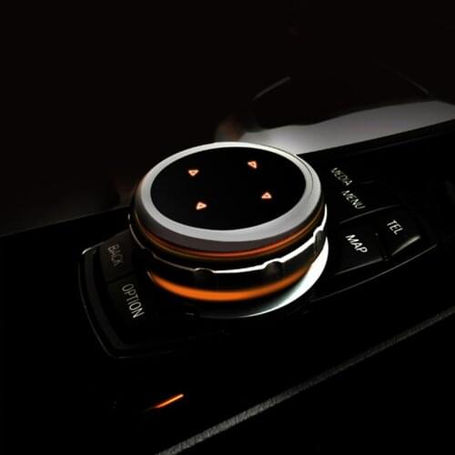 Modified Center Console Multimedia Control Button Knob Decoration Cover Decorated with ABS Plastic for BMW F10 F20 F30 iDrive