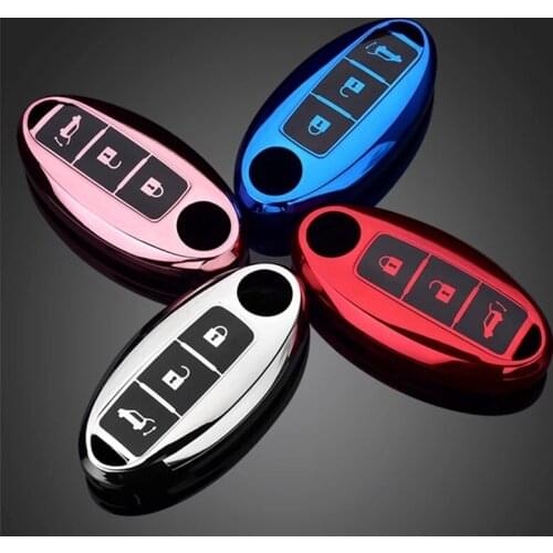 Soft TPU Car Remote Key Case Cover Shell Nissan Qashqai X-Trail T32 T31 Juke J10 J11 Kicks Tiida Pathfinder Note For Infiniti
