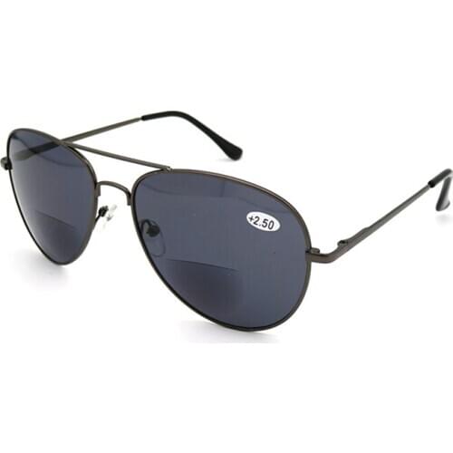 Polarized Pilot Bifocals Reading Sunglasses Magnifier for Women Men Look Near Far Presbyopia Spectacles Old Man Gift Eyeglasses