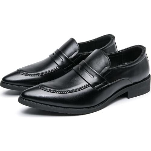 Pure dress uomo Footwear loafers piergitar leather de black shose shoe male casual formal Moccasins sneakers business italian