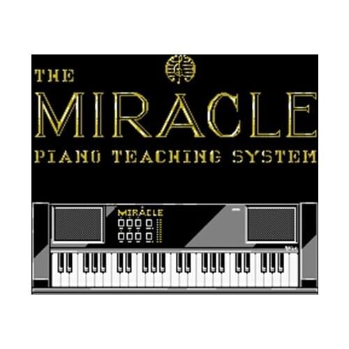 Miracle Piano Teaching System NTSC Version 16 Bit 46 Pin Big Gray Game Card For USA Game Players