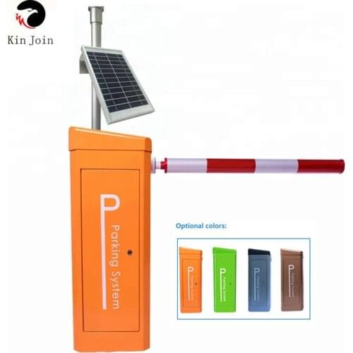 KinJoin Solar Panel Automatic Remote Control Parking Boom Barrier Gate
