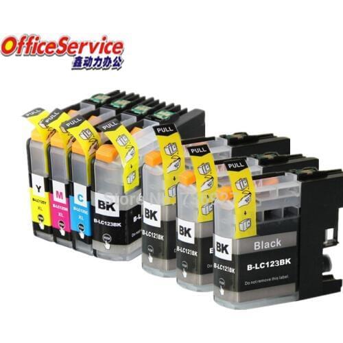 LC123 LC121 Compatible Ink Cartridge For Brother DCP-J552DW J752DW J132W J152W J172W MFC-J470DW J650DW J870DW printer