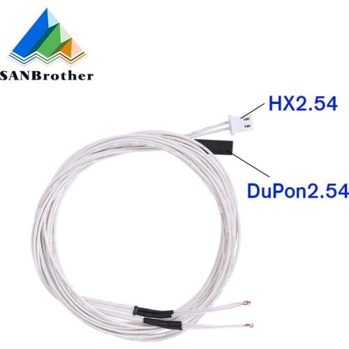 100K Ohm NTC 3950 Thermistors Temperature Sensor With Cable Dupont Head For Reprap Mendel MK2A MK2B Heated Bed 3D Printers Parts