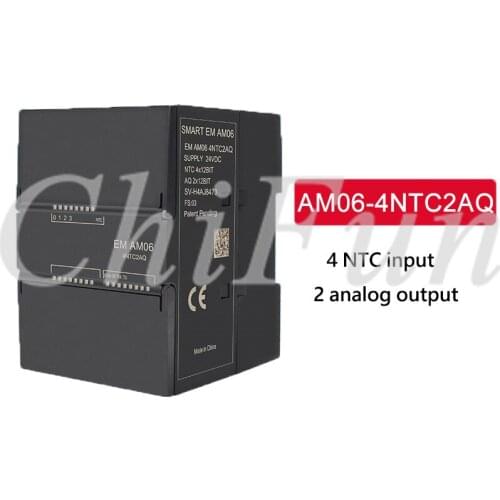 Smart temperature module AM06-4NTC2AQ compatible with Siemens PLC 4 NTC input + 2 analog output expanding board