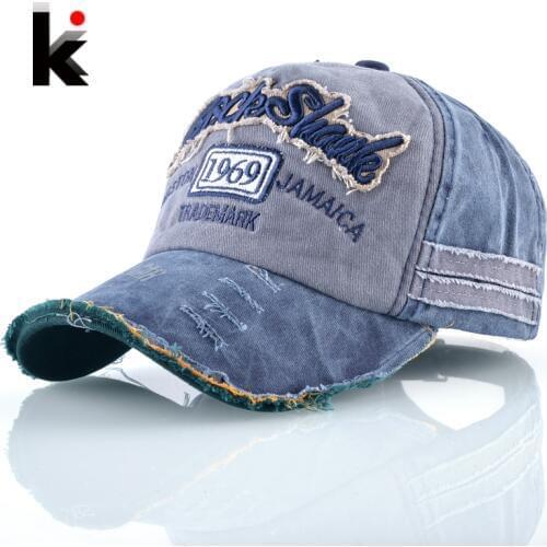 Spring Summer Baseball Cap Women Worn Washed Denim Hip Hop Hats For Men Letters Embroidery Drake Bone Casquette Cotton Gorras