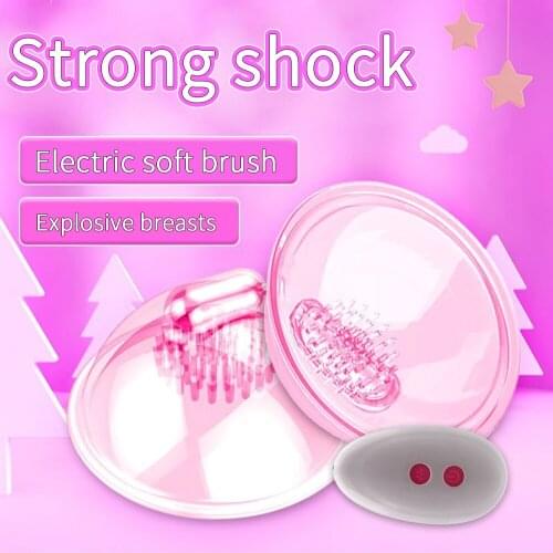 Remote Control Lick Tongue Nipple Vibrator Vibrating Breast Enlarge Stimulate Massager Nipple Sucker Pump Cup Sex Toy For Woman