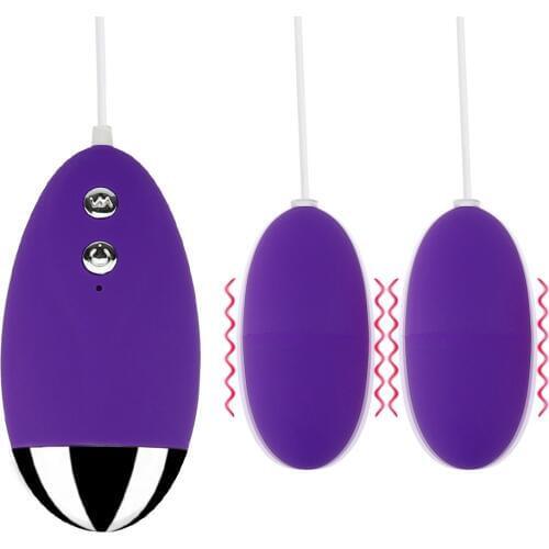 Two Egg Vibrator Muti- Speeds Anal Vagina Ball G-spot Stimulator Sex Toy for Women Couples Adult Dual Vibrating Egg Waterproof