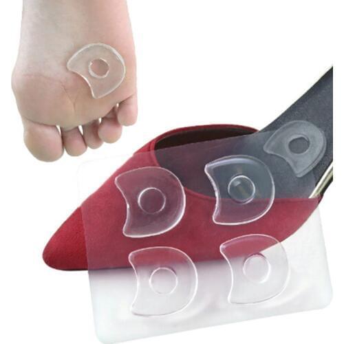 4/6Pcs Self-Adhesive Silicone Gel Shoe Insole Inserts Pad Cushion Foot Heel Grips Liner Stickers Cushions Shoe Inserters