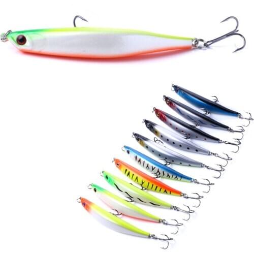 1PC Topwater Pencil Fishing Lure 9cm 8g Floating Wobbler Bait Bending Surface Dying Fish Tackle Artificial Hard Jerk Bait