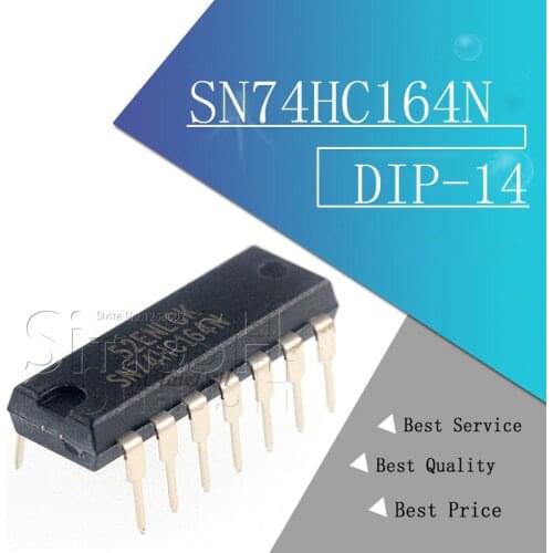 10PCS SN74HC164N DIP14 SN74HC164 DIP 74HC164N 74HC164 new and original IC