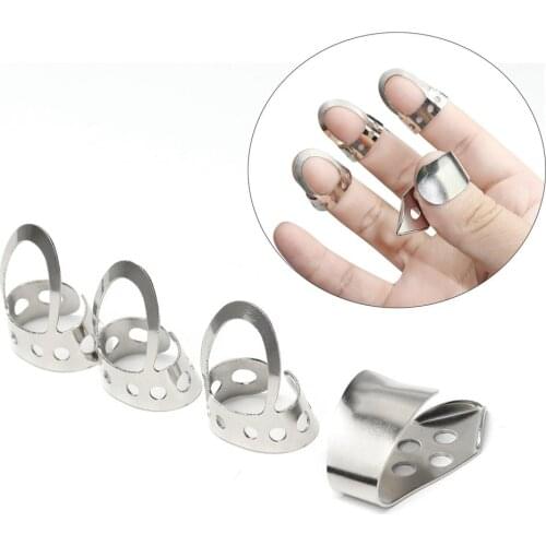 4pcs Thumb Picks Butterfly Guitar Finger Plectrum Picks Acoustic Thumb Set Nails Bulk Protection for Guitar Banjo Ukulele