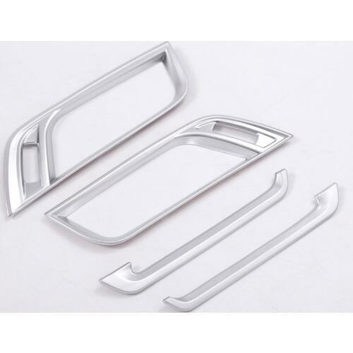 For BMW X1 f48 2016-2018 Accessories ABS Matte Chrome Side Air-Conditioning Vent Cover Trim For BMW X2 F47 2018 4pcs