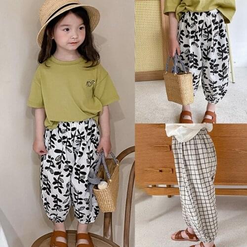 Bobora Flower Print Pant For Girls Toddler Kid baby Clothes Spring Summer Loose Floral Elegant Cute Sweet