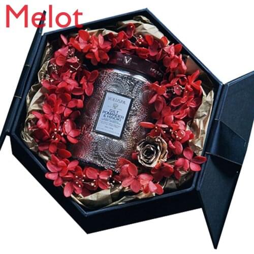 Big Relief Aromatherapy Candle Preserved Fresh Flower Gift Box Valentines Day Wedding Wedding and Birthday Girlfriends' Gift