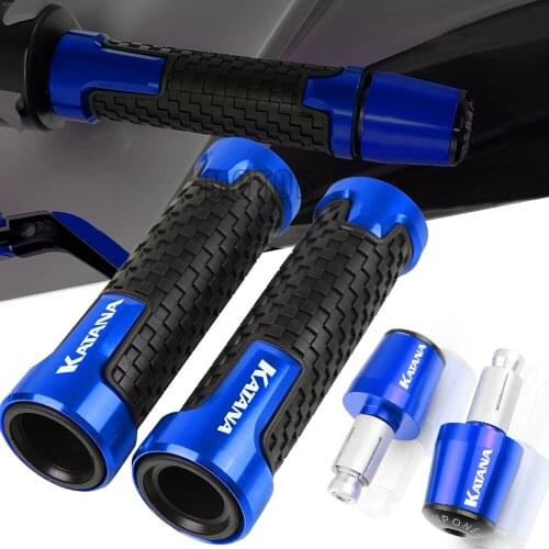 For SUZUKI KATANA GSX1100F GSX 1100 F 600 750 Motorcycle Accessories 7/8" 22MM CNC Handlebar Hand Grips Handle Bar Ends Cap Plug