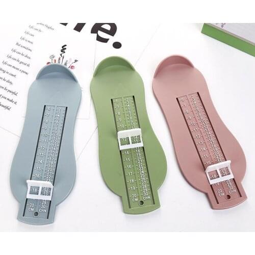 Foot Measure Gauge 3 Colors Baby Kid Foot Ruler Shoes Size Measuring Ruler Shoes Length Growing Foot Fitting Ruler Tool Measures