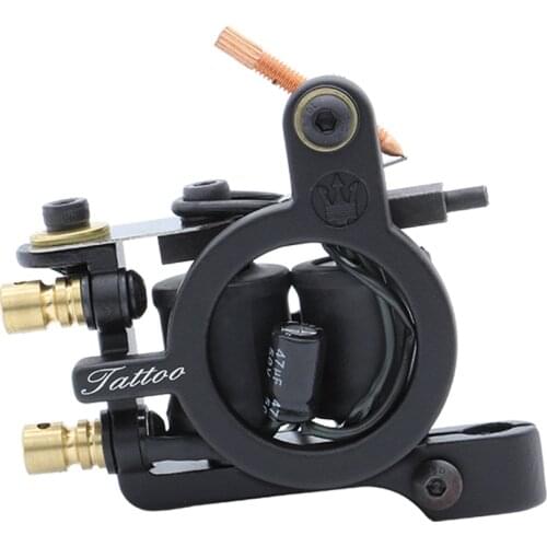 New Cast-iron Dual-coiled Coils Tattoo Machine 10 Warp Coils Handmade Tattoo Guns Machine For Liner Shader Free Shipping TM-7508